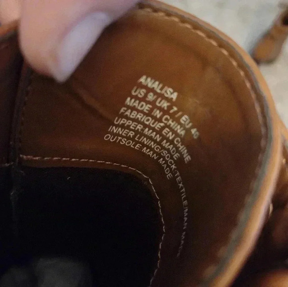 Analisa Block Heel Faux Leather Boots - Picture 6 of 6